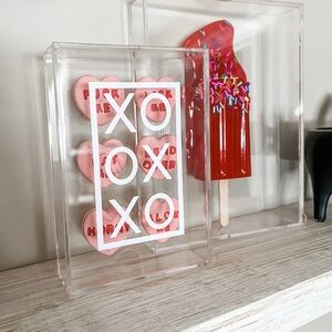 Valentine’s Day Naughty XXX Heart Shaped Sweethearts Candy Shadowbox Decor Art